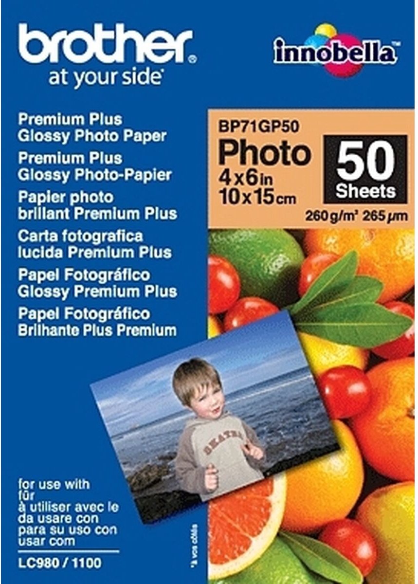 Brother glossy fotopapier - 10x15cm 50 vellen