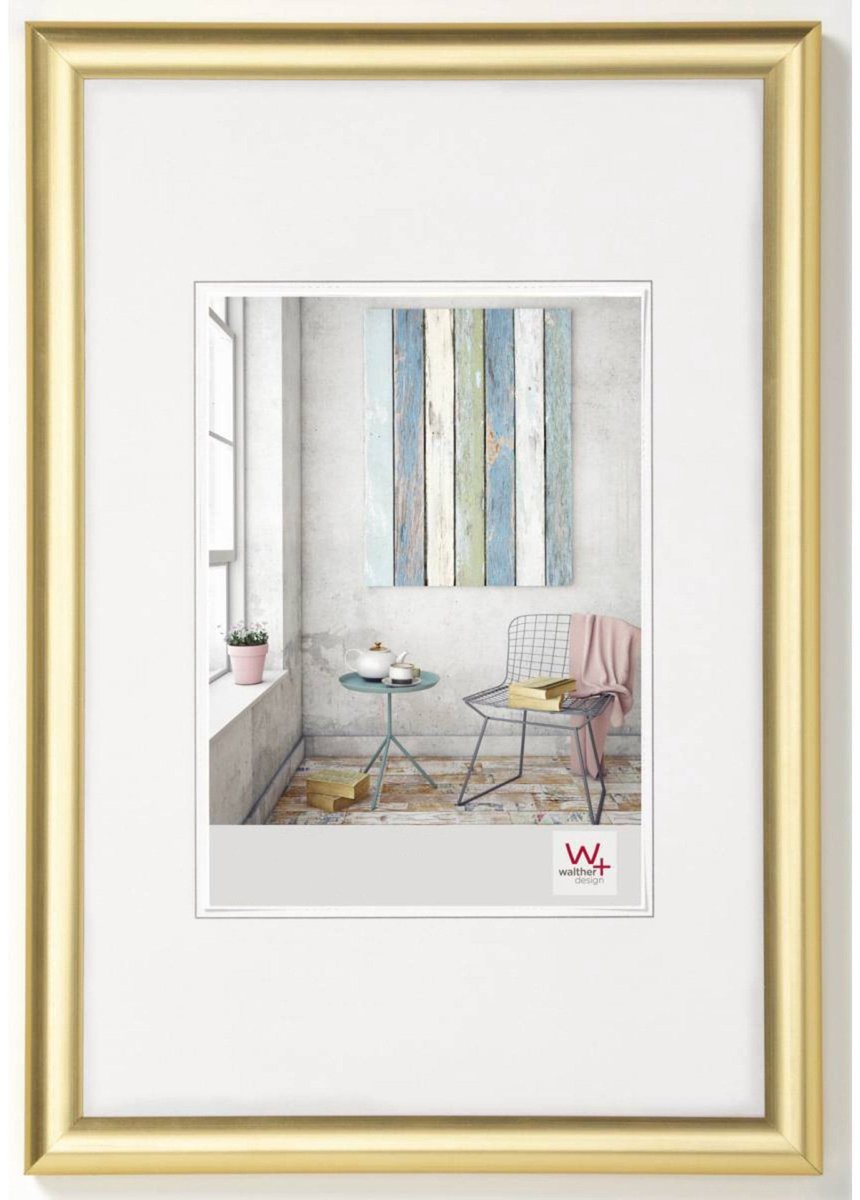 Walther trendstyle - kunststof lijst - fotoformaat 20x30 cm - goud