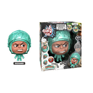 Btf splats head metallic knight 11 cm | 3 stuks