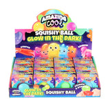Amazing cool squishy bal glow in the dark assorti kleuren | 12 stuks