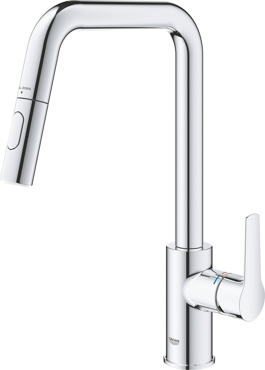 Grohe quickfix start eengreepsmengkraan - uittrekbaar - twee straalsoorten - chroom