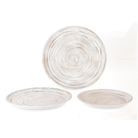 Hbx natural living schalenset 3-delig white wash 33-40-45cm