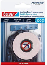 Tesa 1x isolatietape rol zwart 20 mtr x 1,9 cm - universele tape