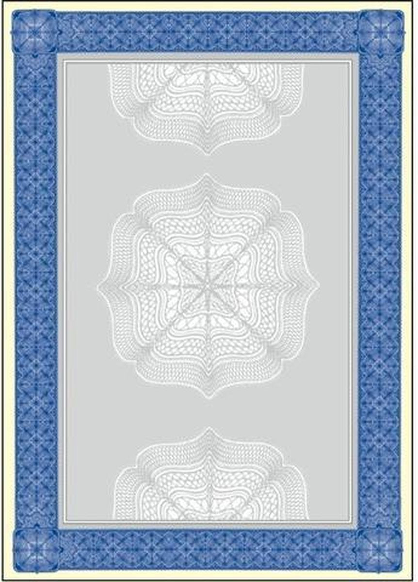 Sigel designpapier - a4 - waardepapier blauw - 185 grams - 20 vel - si-dp490