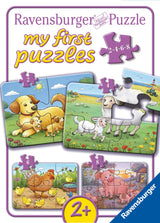 Ravensburger puzzel - boerderijdierfamilies - my first puzzles
