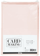 Creativ company kaarten en enveloppen pastelkleuren, 50 sets