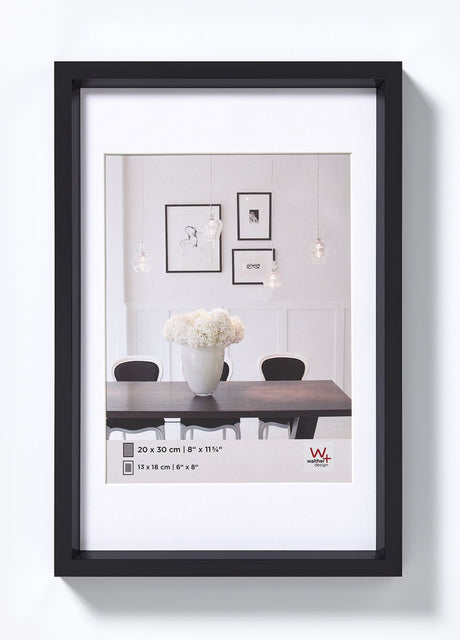 Walther steel style - kunststof lijst - fotoformaat 20x30 cm - zwart