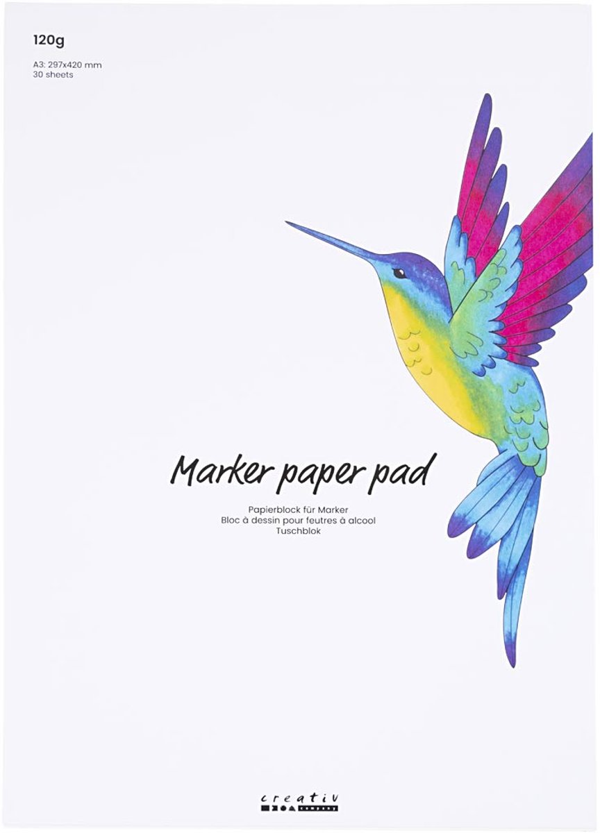 Creativ company papierblok voor stiften 30 vel a3