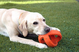 Happy Hausdéier grubber interaktiv Fussball orange