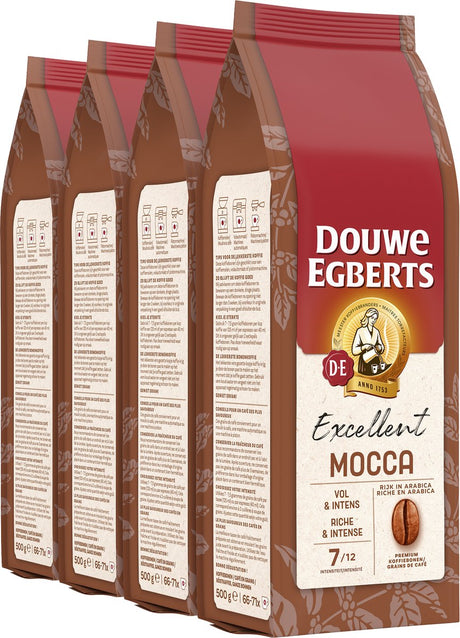 Douwe egberts mocca koffiebonen - 4 x 500 gram