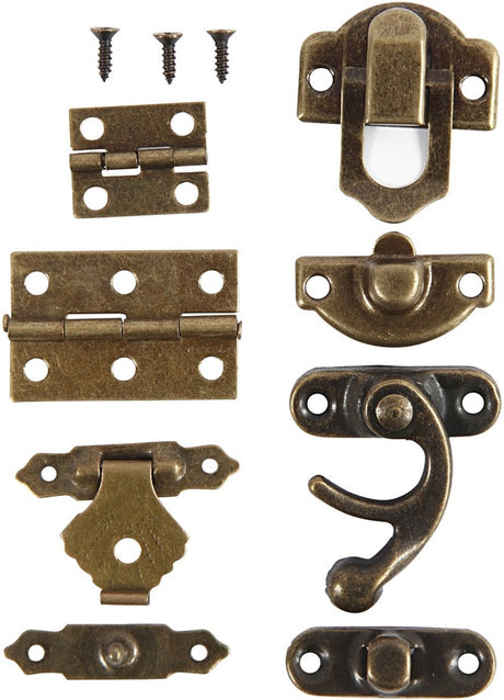Creativ company creotime mini-beslag antiek goud 15 sets