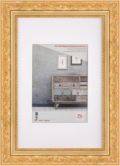 Walther barock - houten lijst - fotoformaat 30x40 cm - goud
