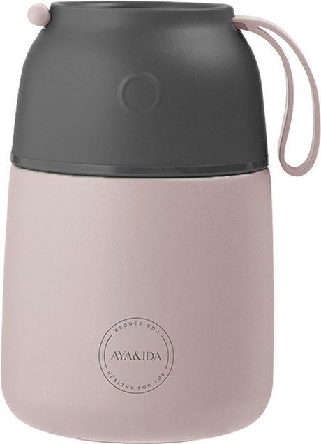 Aya ida - foodie - thermosfles - voedselcontainer - 500ml - soft rose