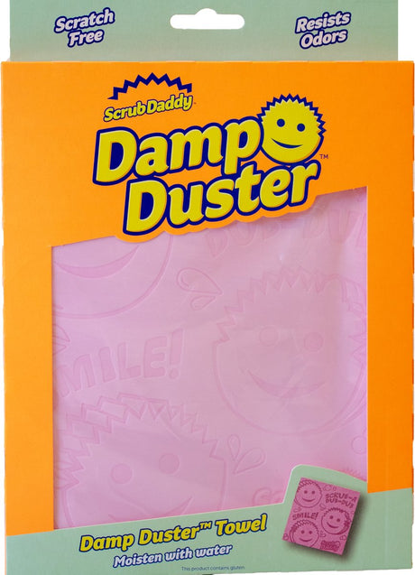 Scrub daddy damp duster stofdoek – roze – 1 stuk