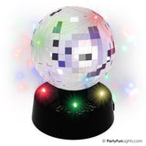 Partyfun lights tafellamp discobal mirror10cm roterend