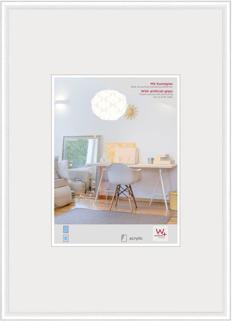 Walther new lifestyle - kunststof lijst - fotoformaat 20x30 cm - kunstglas - wit