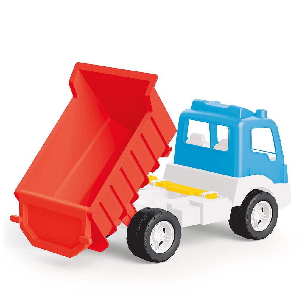 Dolu fisher price kiepwagen wit blauw rood