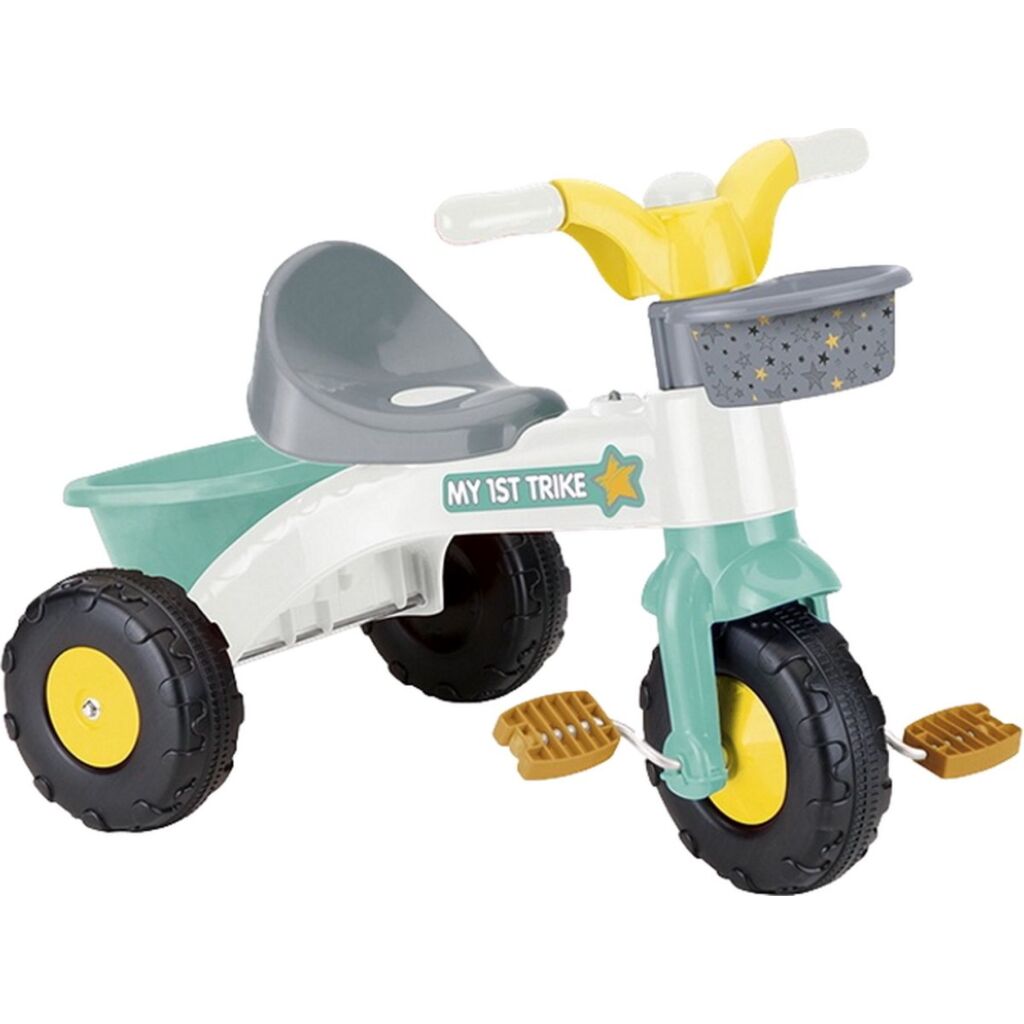 Dolu driewieler pastel kleuren wit groen grijs