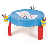 Dolu 3-in-1 Zanden Watertafel met Tekentafel Blauw Rood