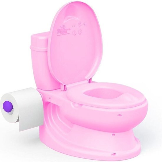 Dolu Dolu Educatief Kinder Toilet met Geluid Roze