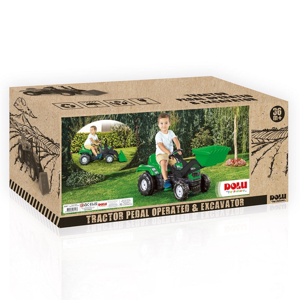 Dolu traptractor groen