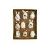 Decoris hangdeco ei 9-delig hout ø2xh4,5cm