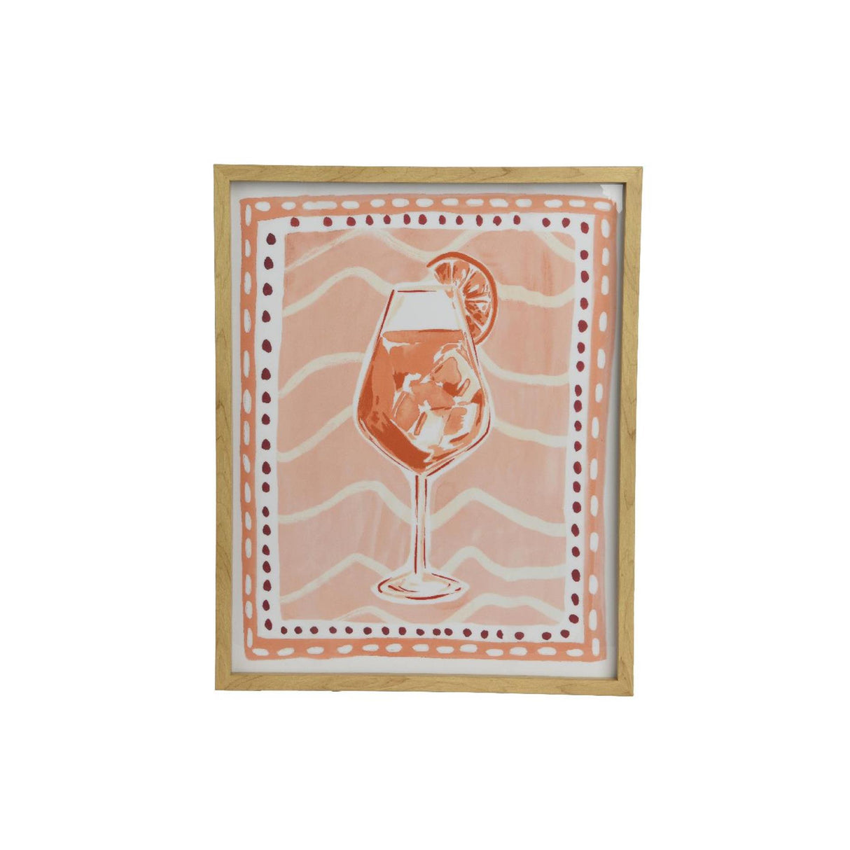 Decoris muurdeco canvas cocktail 40x2,6x50cm