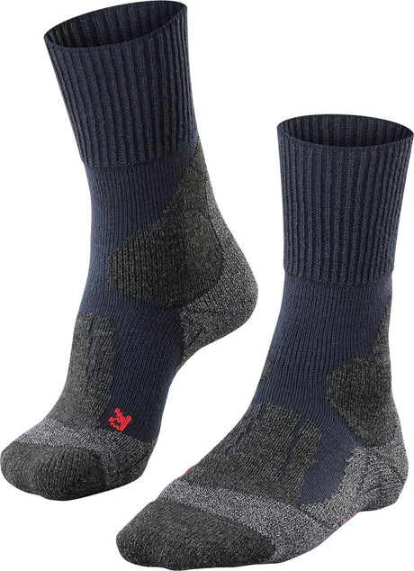 Falke tk1 anti-blaar dik wol functioneel materiaal wandelsokken dames blauw - maat 41-42