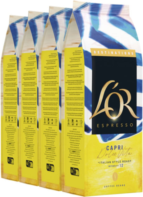 L'or espresso capri dolce vita bonen- intensiteit 12 12 - 4 x 450g bonen
