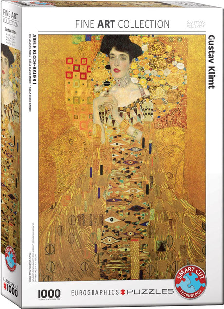 Eurographics - adele bloch-bauer i - gustav klimt - 1000 stukjes 48×68cm (b×h) - fine art legpuzzel