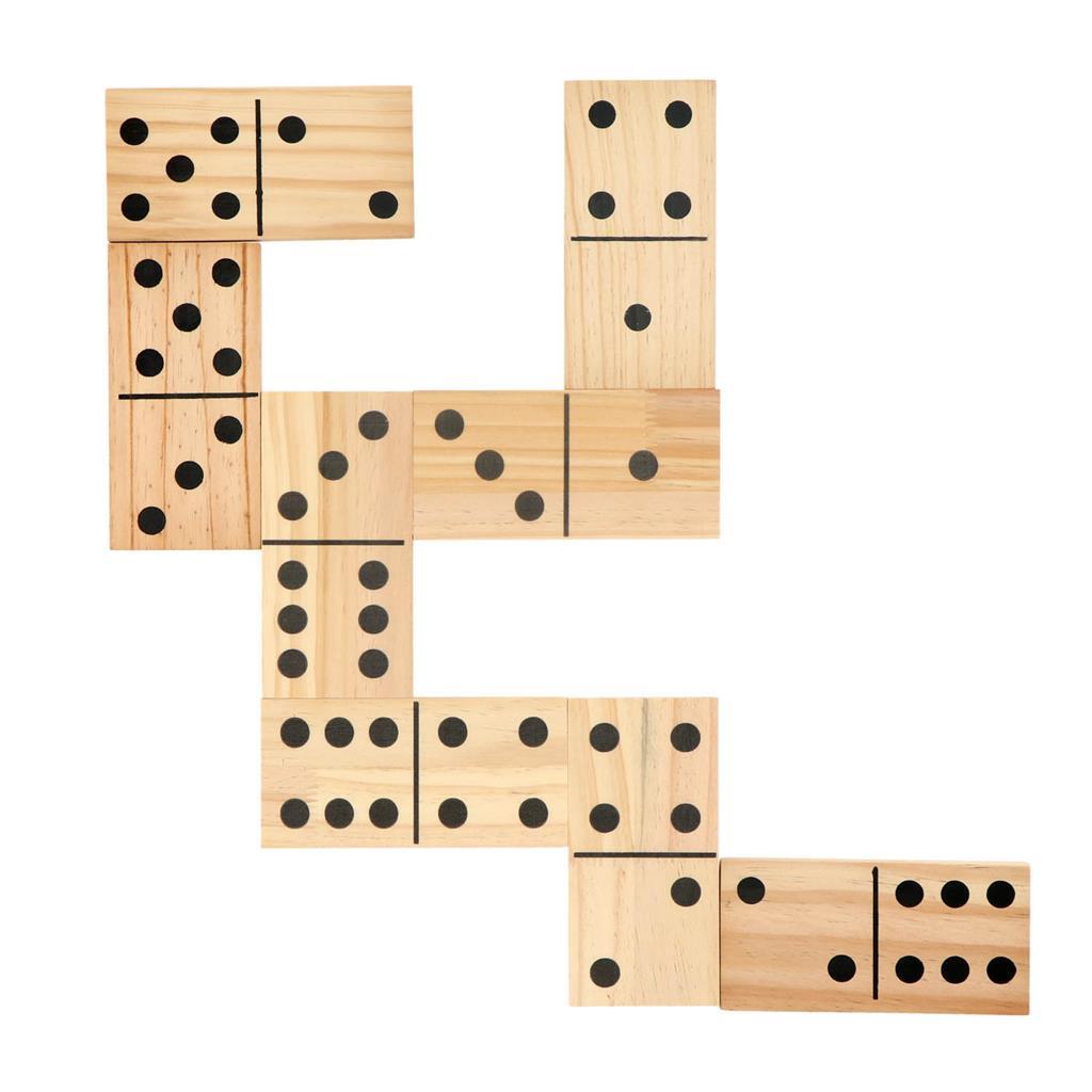 Outdoor play alert outdoorspel domino xl (hout) – 7,5 x 15 cm