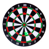 Overige merken dartboard tweezijdig + 6 pijlen 37 cm