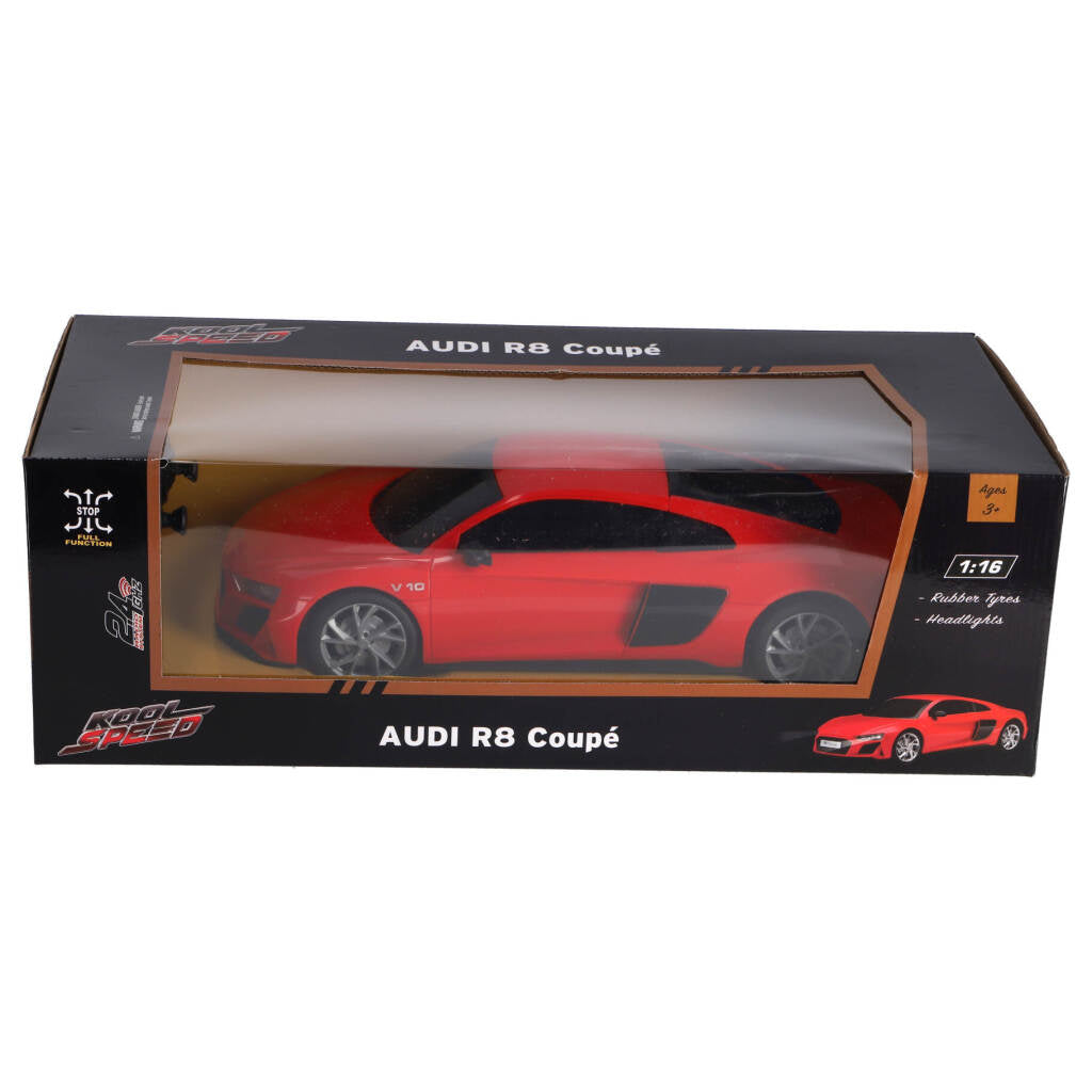 Kool speed rc audi r8 v10 coup eacute; 1:16 + licht rood