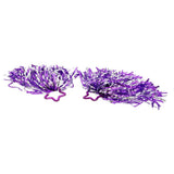 Overige merken pom poms 2 stuks paars zilver
