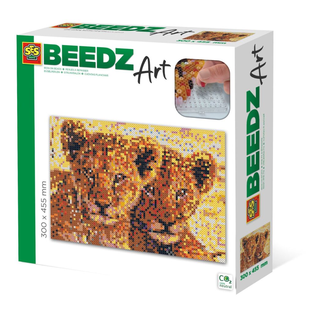 SES Creative BEEDZ Art Leeuwen welpen