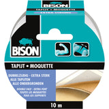 Bison tapijt tape extra sterk 10m x 5cm dubbelzijdig