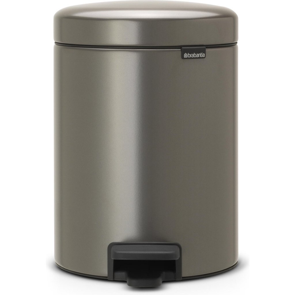 Brabantia newicon pedaalemmer 5l platinum