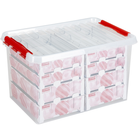 Sunware q-line kerstbox 62 liter transparant