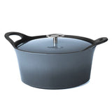 Cuisinox cuisinox volcan gietijzeren braadpan 24 cm 3.4l denim blue geëmailleerd