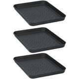 Tom multifunctionele bakken 35x27.5x3 cm 3 stuks zwart