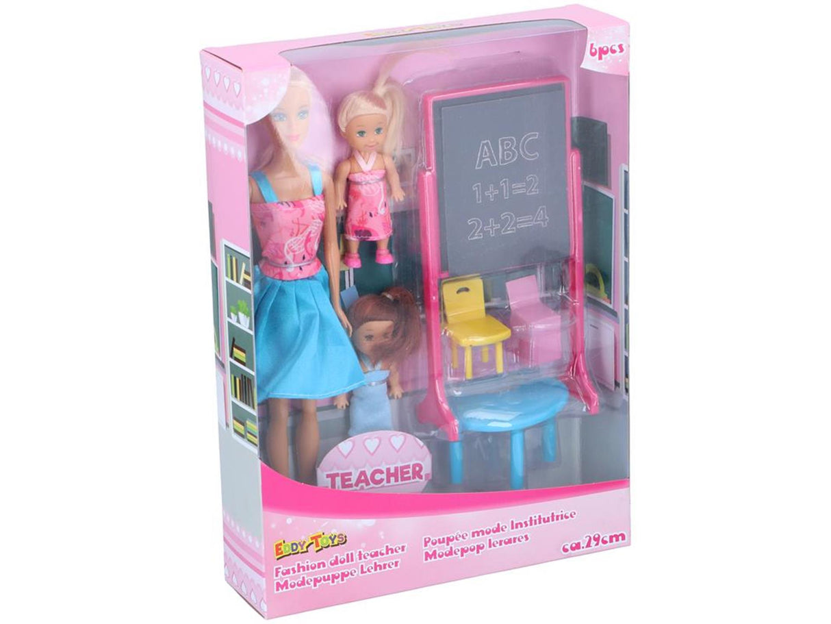 Eddy toys modepop leraar 29cm