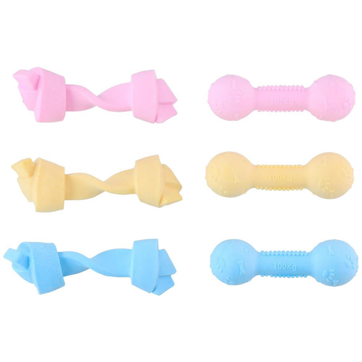 Pet hondenspeelgoed bot dumbbel 14x4,5cm