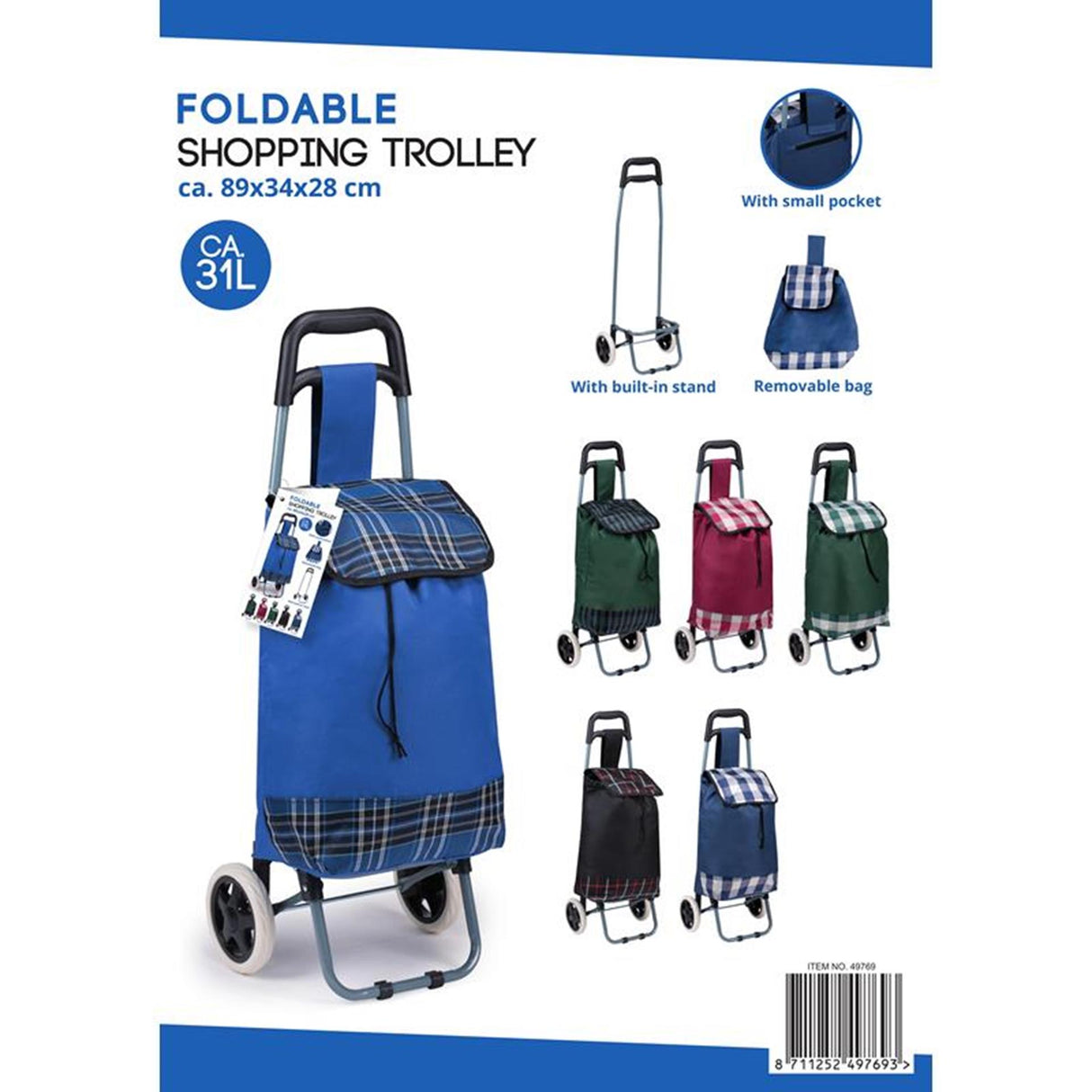 Lifetime boodschappentrolley 31l