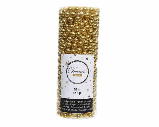Kralenketting 80mmx10m - goud