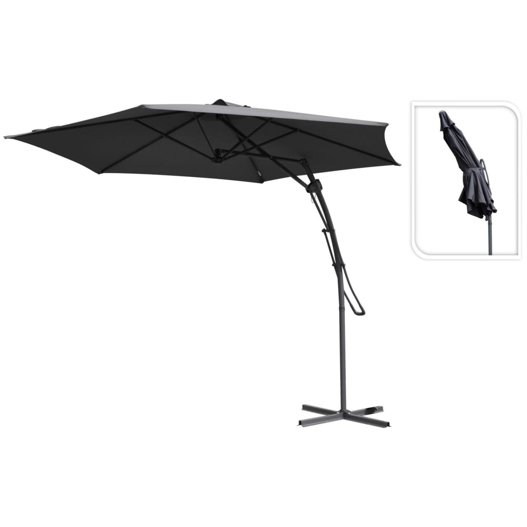 ProGarden ProGarden Zweefparasol 300 cm donkergrijs