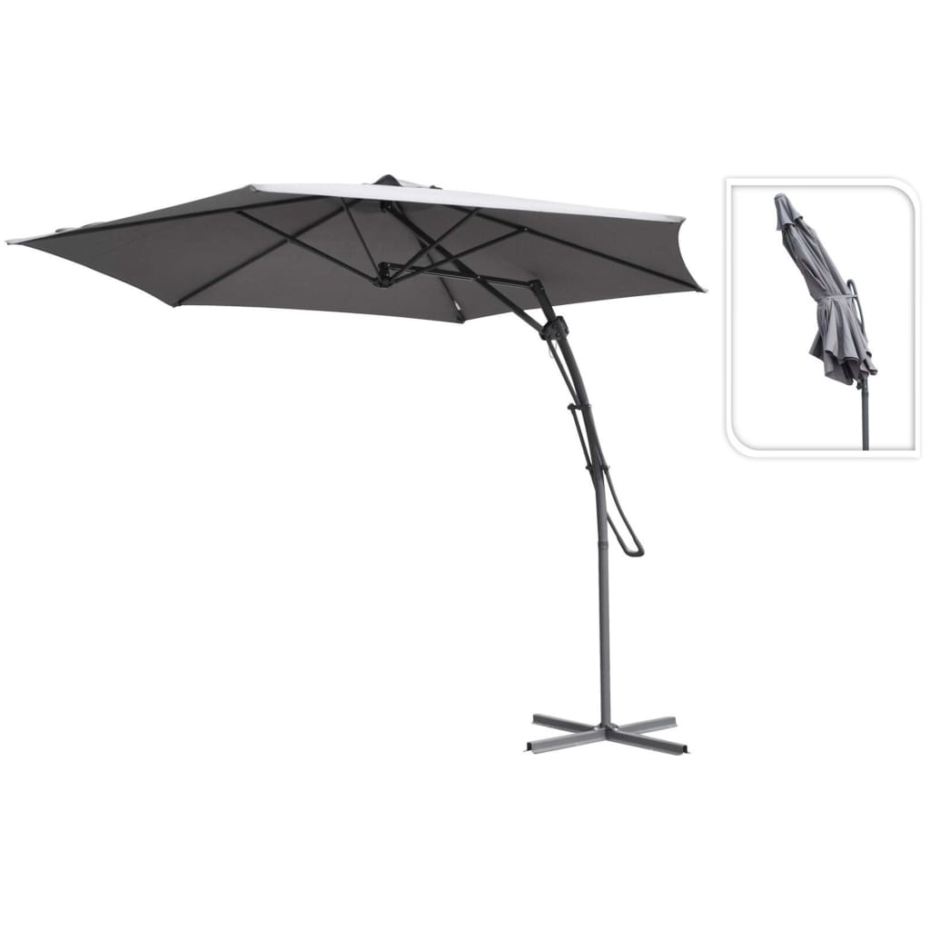 Progarden progarden zweefparasol 300 cm grijs