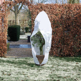 Nature winterhoes met rits 70 g m² 1,5x1,5x2 m wit