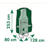 Nature Nature Beschermhoes voor stenen barbecues 253x128x80 cm