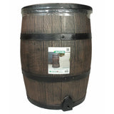 Nature regenton met hout-look 120 l 50,5x66 cm bruin