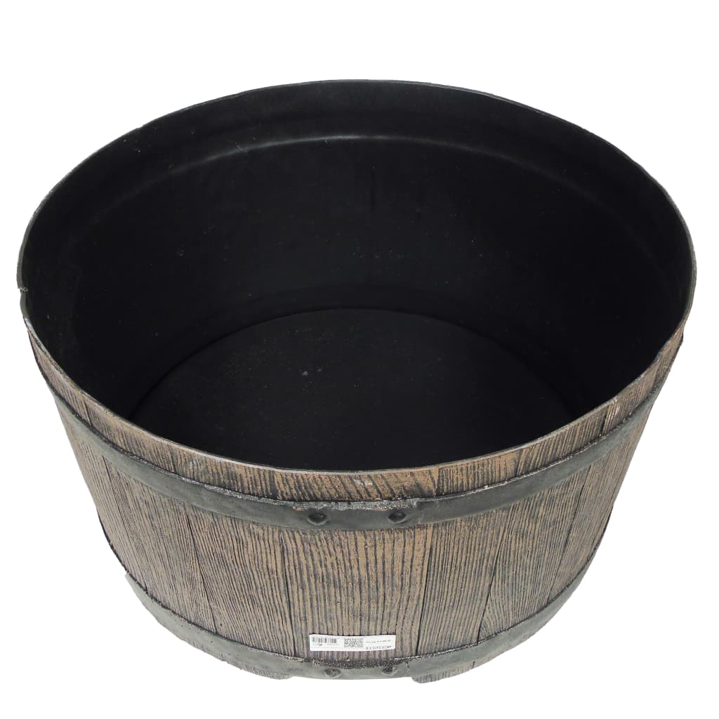 Nature regentonstandaard met hout-look 30,5x58 cm bruin